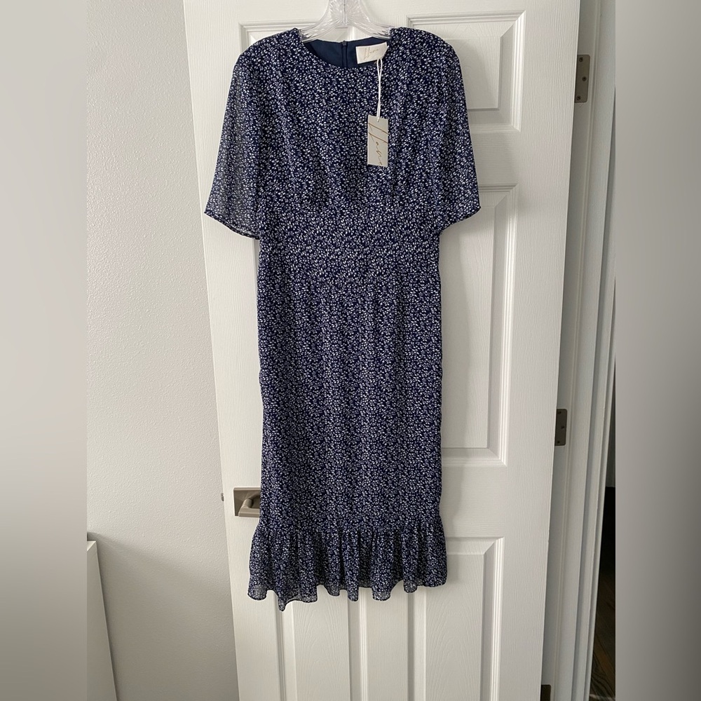 Llane Floral Blue Dress